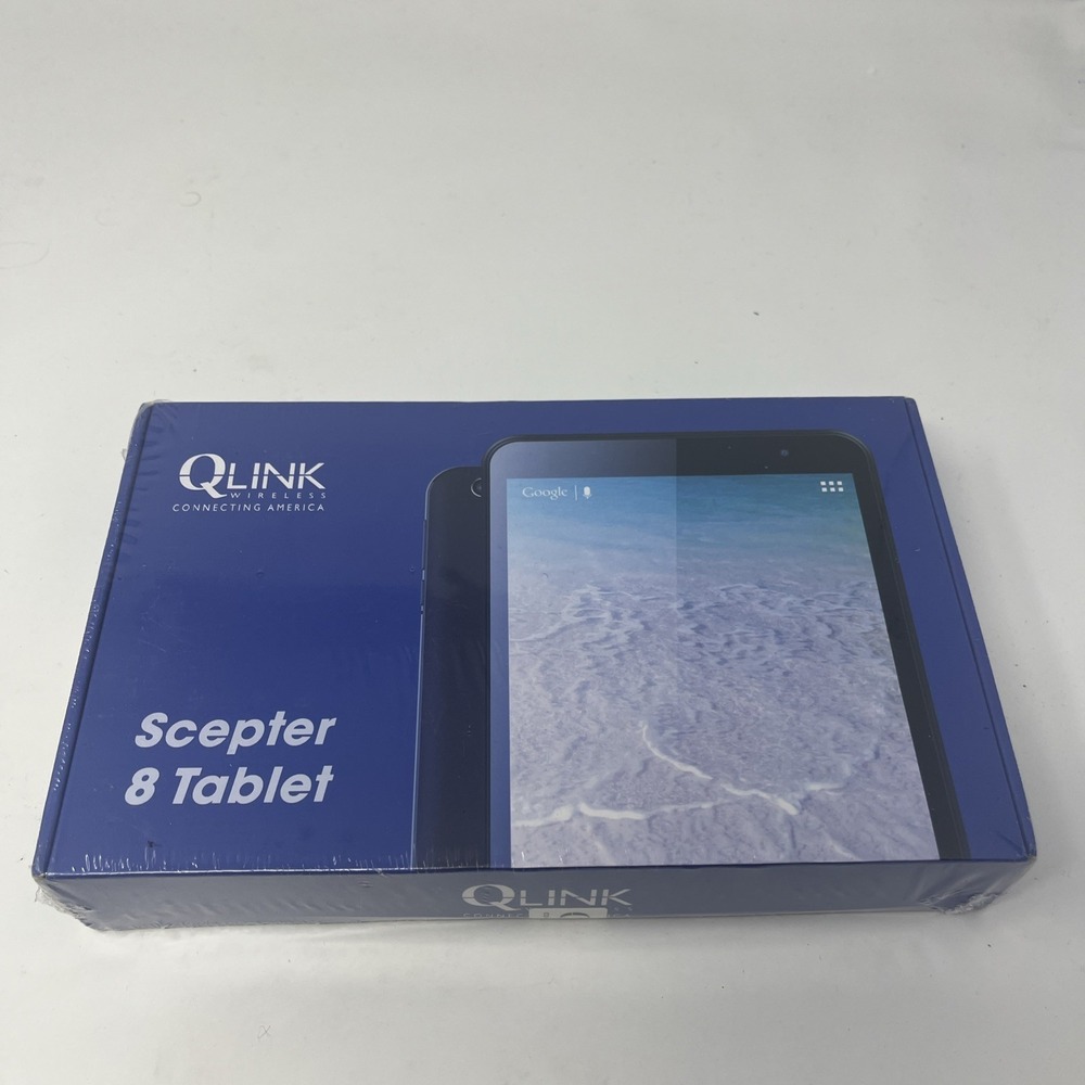 Q Link Wireless Scepter 8" 16GB Wi-Fi Tablet - Black NEW